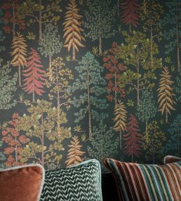Vana Wallpaper by Osborne & Little Leaf/Ochre