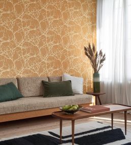 Vancouver Wallpaper by Casadeco Jaune Miel