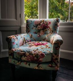 V&A Georgette Fabric by Arley House Jade