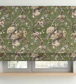 V&A Georgette Fabric by Arley House Olive