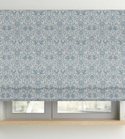 V&A Heraldic Birds Fabric by Arley House Duck Egg