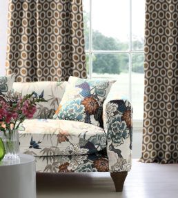 V&A Izmir Fabric by Arley House Nutmeg