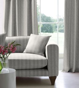 V&A Jaipur Fabric by Arley House Silver