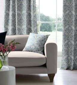 V&A Lacewing Fabric by Arley House French Blue