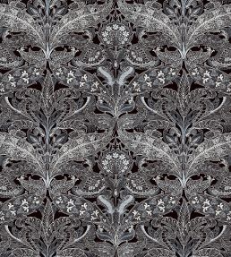 V&A Lacewing Fabric by Arley House Jet Black