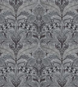 V&A Lacewing Fabric by Arley House Slate Grey