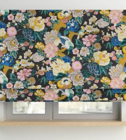 V&A Love Birds Fabric by Arley House Ganache