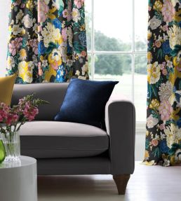 V&A Love Birds Fabric by Arley House Ganache