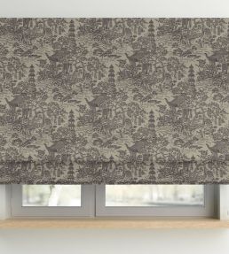V&A Pagoda Fabric by Arley House Taupe