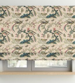 V&A Paradise Fabric by Arley House Rose