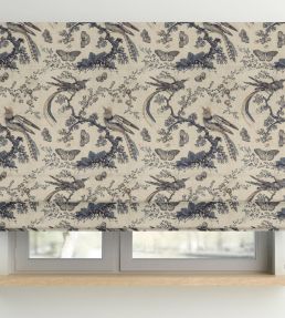 V&A Paradise Fabric by Arley House Silver