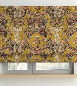 V&A Romano Fabric by Arley House Ochre