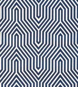 Vanderbilt Velvet Fabric by Schumacher Bleu
