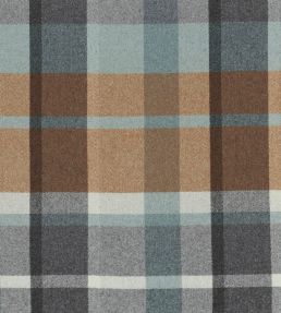 Vanoise Fabric by Casamance Ocre Bleu Nordique