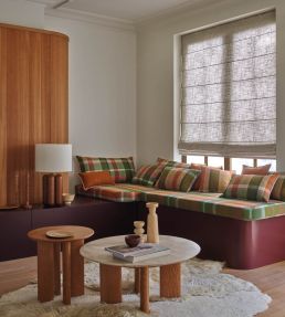Vanoise Fabric by Casamance Pourpre Bleu Azurite