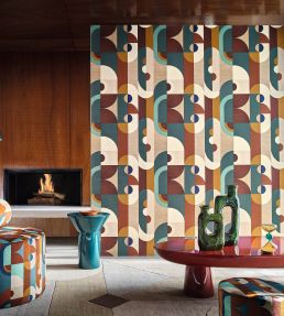Vassily Wallpaper by Casamance Rose