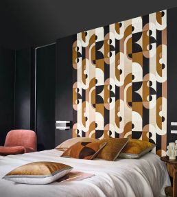 Vassily Wallpaper by Casamance Noir/Mordore