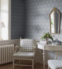 Vastigarn Wallpaper by Borastapeter Blue