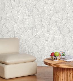 Vegetalia Wallpaper by Caselio Noir et blanc