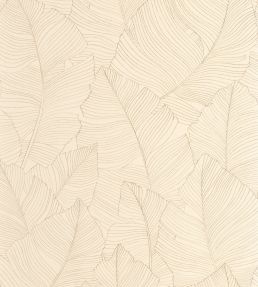 Vegetalia Wallpaper by Caselio Sepia Beige