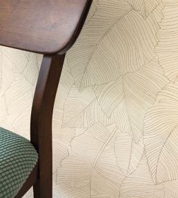 Vegetalia Wallpaper by Caselio Sepia Beige