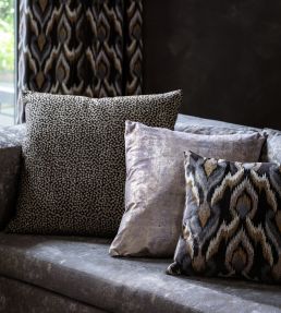 Velluto Fabric by Clarke & Clarke Nero