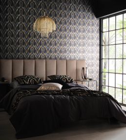 Velluto Wallpaper by Clarke & Clarke Linen