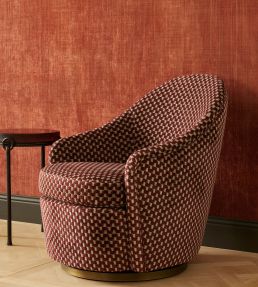 Velours Dedale Fabric by Nobilis Grenat