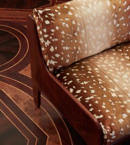 Velours Faon Fabric by Nobilis Blond