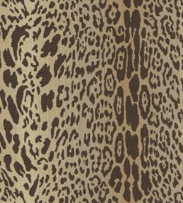 Velours Leopard Fabric by Nobilis Taupe