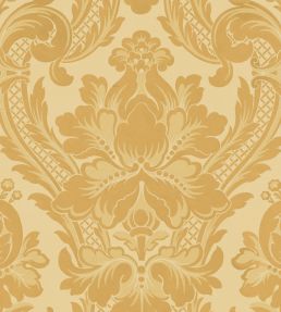 Venetian Damask Wallpaper by Coordonne Mustard