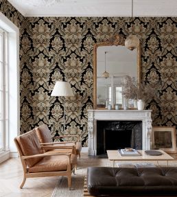 Venetian Damask Wallpaper by Coordonne Onyx