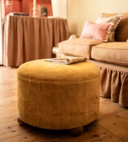 Venetian Linen Velvet Fabric by Volga Linen Macadamia