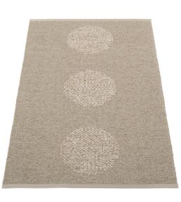 Pappelina Vera 2.0 rug Dark Linen/Linen Metallic V29G712 Dark Linen/Linen Metallic