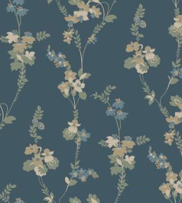 Vera Wallpaper by Borastapeter Navy