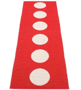 Pappelina Vera Runner rug Red/Vanilla VE2722 Red/Vanilla