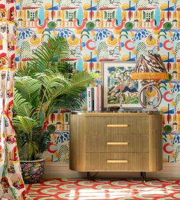 Veranda Wallpaper by MINDTHEGAP Anthracite