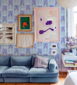 Veraneo Wallpaper by Coordonne Blue