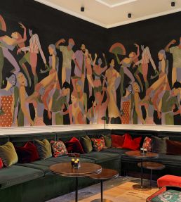 Verbena Mural by Tres Tintas Black