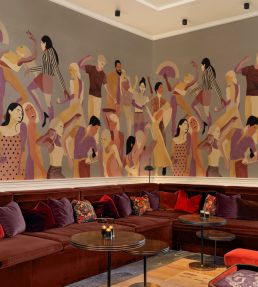 Verbena Mural by Tres Tintas Grey