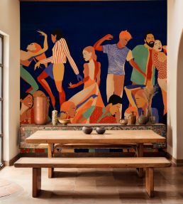 Verbena Mural by Tres Tintas Mazarine