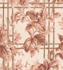 Verdant Trellis Wallpaper by Woodchip & Magnolia Salmon