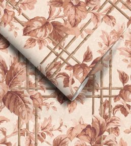 Verdant Trellis Wallpaper by Woodchip & Magnolia Salmon
