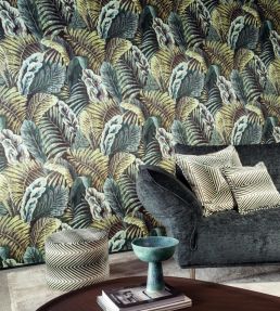 Verdure Wallpaper by Arte Blue Mint