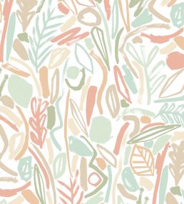 Verdure Wallpaper by Ohpopsi Sage & Apricot