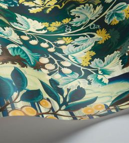 Verdure Tapestry Mural by Cole & Son Viridian
