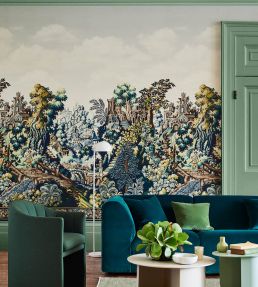 Verdure Tapestry Mural by Cole & Son Viridian