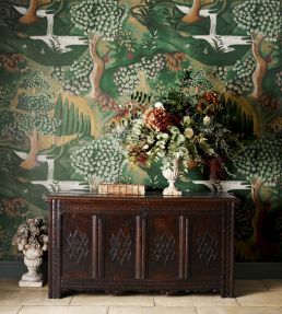 Verdure Wallpaper by Zoffany Tapestry Green