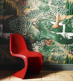Verdure Wallpaper by Zoffany Tapestry Green