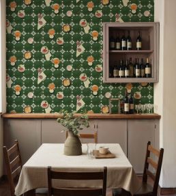 Vermut Wallpaper by Tres Tintas Green
